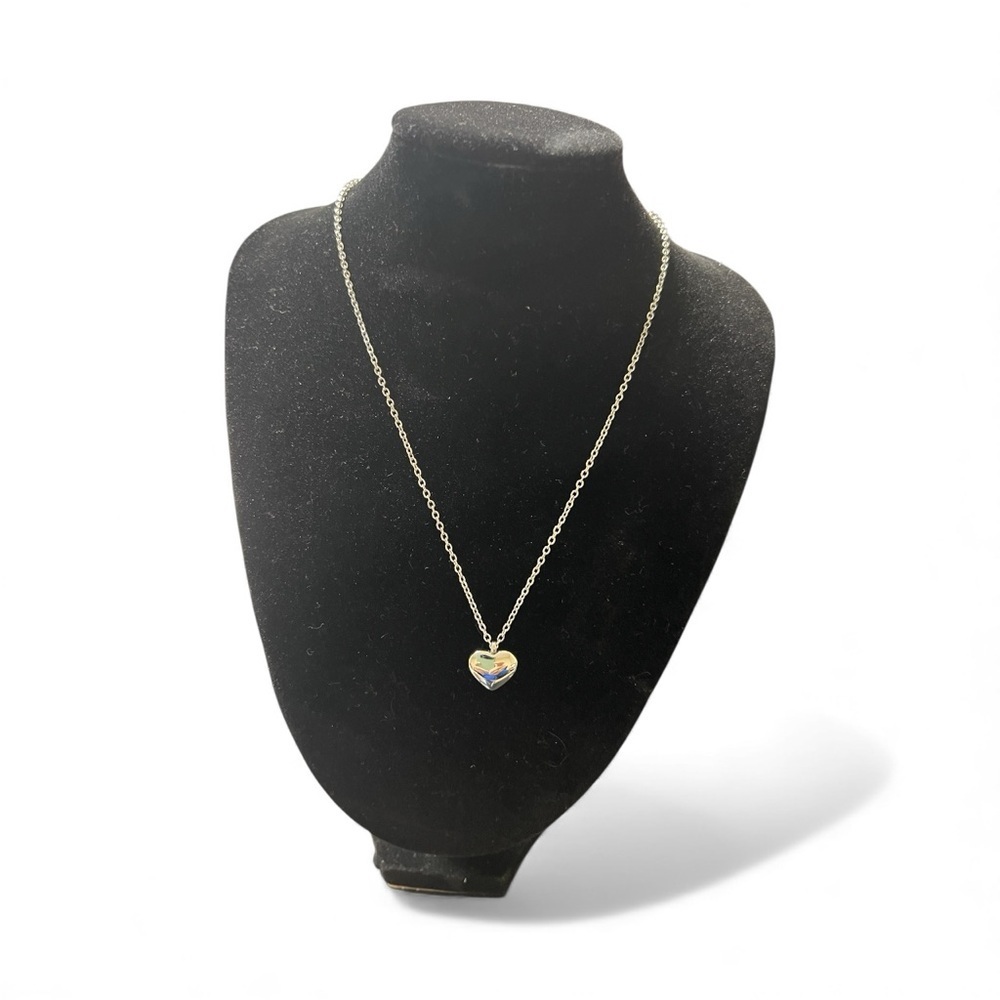 Silver Heart Pendant Necklace
